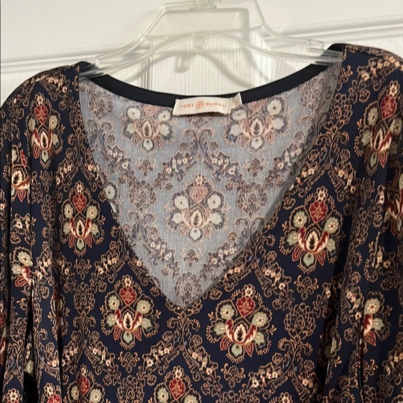 Tory Burch Silk, Patterned Tie Dress - Picture 3 of 6